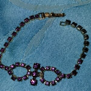 Vintage Purple Crystal Bracelet